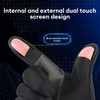 Winter Fishing Gloves 2 Finger Flip Waterproof Winter Gloves Windproof Men Women Warm Protection Fish Angling Gloves