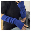 Long Fingerless Gloves Women‘s Mitten Winter Arm Warmer Knitted Arm Sleeve Casual Soft Girls Y2K Goth Clothes Punk Gothic Glove