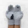 Women Faux Wool Gloves Cartoon Cat Bird Autumn Winter Thicken Knit Warm Gloves Cashmere Cute Fashion Outdoor Cycling Gloves