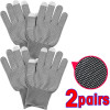 4PCS Anti-slip Wear Resistant Nylon Full Finger Gloves Garden Work Gloves For Women Men Anti-UV Outdoor Cycling Gloves Mittens