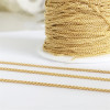 Real 14K Gold Filled Wheat Chain 1MM Chain Necklace Gold jewelry Minimalist Gold Filled Chain DIY Jewelry