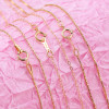 16 Inch/18 Inch 14K Gold Filled Round O Chain Box Chain Snake Chain For Jewelry Making DIY Necklace Findings 1/20 14KGF