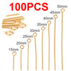 100pcs 316L Stainless Steel Jewelry Pins Findings Flat Head Pin For Jewelry Making Supplies Ball Headpins Eye Pin Accessories