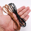 5 Meters/Lot 1-6mm Genuine Cow Leather Round Thong Cord DIY Bracelet Findings Rope String For Jewelry Making