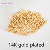 18k Gold Plated Spacer Beads For Bracelet Making,Beads For Beading Jewelry Fittings,DIY Jewellery Making Supplies Wholesale