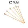 100-200Pcs/Lot 10-70mm Heads Eye Flat Head Pin Gold Plated Ball Head Pins for Jewelry Findings Making Accessories Supplies
