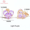 (280)4PCS 14x14.5MM Hole 2.5MM 24K Gold Color Brass with Zircon Heart Charms Pendants High Quality Jewelry Findings Accessories