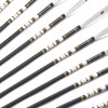 80cm Spine 500 Carbon Arrows Metal OD7.6mm ID6.2mm with Turkey Feather