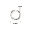 200pcs Stainless Steel Open Jump Rings For Jewelry Making Supplies DIY O-ring Connectors For Jewelry Materials Parts Wholesale