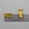 100pcs 8.5*18.5mm Copper Material Earring Clip Ellipse-shaped Earring Posts DIY Earring Finding