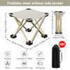 Outdoor Portable Folding Stool Camping Collapsible Foot Stool Hiking Beach Travel Picnic Fishing Seat Tools Ultralight Picnic