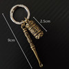 Vintage Bronze DIY combination pendant Keychain Openable mini tool Key ring Hanging ornaments Accessories