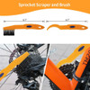 Bike Chain Cleaner Clean Machine Brushes Cycling Cleaning Kit Bicycle Brush Maintenance Tool for Mountain, Road, City, BMX Bike
