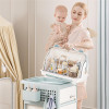Baby Desktop Storage Box With Lid Draining Rack Dust Box Household Kids Tableware Storage Organization Food Supplementary Tool