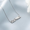 Lulu's Personalized Bubble Name Puff Necklace 3D Balloon Name Necklace Women Mother's Day Gift