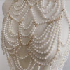 Body Jewelry Pearl Pure Hand-woven New European And American Sexy Multi-layer Pearl Body Chain Vest Chain Female