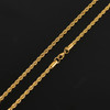 2/3/4/5/6mm Rope Chain Necklace Stainless Steel Men Women Never Fade Choker Jewelry Accessories Gold Color Plated Chains Gift