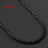 Classic Rope Chain Men Necklace Width 2/3/4/5 MM Stainless Steel Figaro Cuban Chain Necklace For Men Women Jewelry