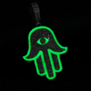 Hot Sale Glowing Hamsa Hand Pendant D Color VVS Moissanite 925 Sterling Silver Iced Out Bling Charm Hip Hop Women Men Jewelry