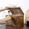 Wooden Retro Style Storage Large Luxury Jewelry Box for Women Three Layers Multi Functiona Jewelry Display Packaging Supplies