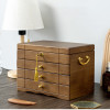 Wooden Retro Style Storage Large Luxury Jewelry Box for Women Three Layers Multi Functiona Jewelry Display Packaging Supplies