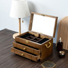 Wooden Retro Style Storage Large Luxury Jewelry Box for Women Three Layers Multi Functiona Jewelry Display Packaging Supplies