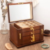 Wooden Jewelry Box Organizer Luxury Jewelry Box Set Multi for Women Layer Large Capacity Display Rack Dust Proof Pandora Boxs