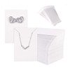 Earring Cards Necklace Display Cards with Bags 50pcs Earring Display Cards 50Pcs Self-Seal Bags Kraft Paper Tags for DIY Jewelry