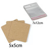 Earring Cards Necklace Display Cards with Bags 50pcs Earring Display Cards 50Pcs Self-Seal Bags Kraft Paper Tags for DIY Jewelry
