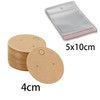 Earring Cards Necklace Display Cards with Bags 50pcs Earring Display Cards 50Pcs Self-Seal Bags Kraft Paper Tags for DIY Jewelry