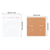 Earring Cards Necklace Display Cards with Bags 50pcs Earring Display Cards 50Pcs Self-Seal Bags Kraft Paper Tags for DIY Jewelry