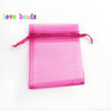 50pcs 7x9 9x12 10x15 13x18cm Gift Organza Bags Drawable Wedding Party Decoration Gift Bags Display Packaging Jewelry Pouches
