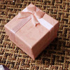 Fashion Ribbon Jewelry Box Multi Colors Ring Earrings Pendant 4x4x3cm Display Packaging Gift
