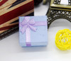 Fashion Ribbon Jewelry Box Multi Colors Ring Earrings Pendant 4x4x3cm Display Packaging Gift