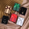 1Pc Thick Kraft Paper Drawer Jewelry Box Greeting Card for Necklace Bracelet Ring Gift Display Case Packaging Boxes Cardboard