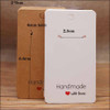 50pcPaper earrring Handmade style earring card 5x5cm/3x3cm /5x9cm /5x6.5cm /5x7cm brown /white DIY Jewelry package card
