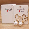 50pcPaper earrring Handmade style earring card 5x5cm/3x3cm /5x9cm /5x6.5cm /5x7cm brown /white DIY Jewelry package card