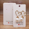 50pcPaper earrring Handmade style earring card 5x5cm/3x3cm /5x9cm /5x6.5cm /5x7cm brown /white DIY Jewelry package card