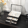Multi Functional Jewelry Box Jewelry Organizer Three Layer Drawer Style Earrings Jewelry Box Earing Card Ring Box Display Case