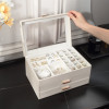 Multi Functional Jewelry Box Jewelry Organizer Three Layer Drawer Style Earrings Jewelry Box Earing Card Ring Box Display Case