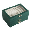Multi Functional Jewelry Box Jewelry Organizer Three Layer Drawer Style Earrings Jewelry Box Earing Card Ring Box Display Case