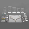 New Style Suit Clear Acrylic Cosmetics Display Holder Pad Photography Props Rack Ornaments Ring Necklace Earring Jewelry Stand
