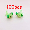 100pcs Bulk Wholesale Axolotl Fish Resin Charms Kawaii Marine Animal Pendant For Earring Keychain Diy Jewelry Make