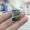 10Pcs/Lot Resin Kawaii Snacks Potato Chips Bag Food Charm Pendant For Earring KeyChain Diy Jewelry Making Findding