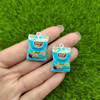 10Pcs/Lot Resin Kawaii Snacks Potato Chips Bag Food Charm Pendant For Earring KeyChain Diy Jewelry Making Findding