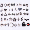 Fashion Oil Drop Lip Bowknot Heart Metal Charms For Jewelry Making Bulk 10/20/30/40pcs/Lot Wholesale Enamel Charm DIY Materials