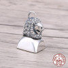S925 Sterling Silver Pendant Personalized Fashion Retro Lion Seal Hip Hop Design Internet Famous Jewelry