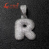 26 words Letter Charms Pendant Fashion Tiny Moissanite Initial s925 Sterling Silver For Women Necklace Jewelry Accessories Gifts