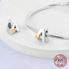 925 Silver Letter A-Z Alphabet Charm Name Beads Fit Original Pandora Bracelets Charms for Women DIY Pendant Making Jewelry