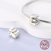 925 Silver Letter A-Z Alphabet Charm Name Beads Fit Original Pandora Bracelets Charms for Women DIY Pendant Making Jewelry